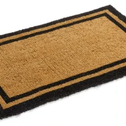 Kempf Classic Black Bordered Coco Mat In Variety Of Sizes, 30"x48"
