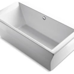 Kohler Stargaze 72" X 36" Freestanding Bath & Center Drain, White