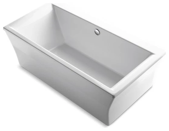 Kohler Stargaze 72" X 36" Freestanding Bath & Center Drain, White