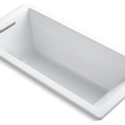 Kohler Underscore Rectangle 66" X 32" Drop-In Bath, White