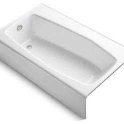 Kohler Villager 60" X 34" Alcove Bath With Left-Hand Drain, White