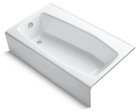 Kohler Villager 60" X 34" Alcove Bath With Left-Hand Drain, White