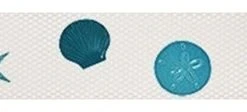 Artistry In Mosaics Shells Step Markers Ceramic Swimming Pool Mosaic 3"x24", Aqua