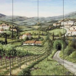 The Tile Mural Store (USA) Tile Mural, Tuscany Dreams By Barbara Felisky