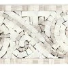 All Marble Tiles Timber White Marble And Arabescato Carrara Mix Marble Art Border