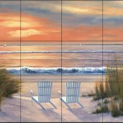 The Tile Mural Store (USA) Tile Mural, Paradise Sunset By Diane Romanello