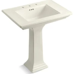 Kohler Memoirs Stately 30" Pedestal Bathroom Sink, Biscuit
