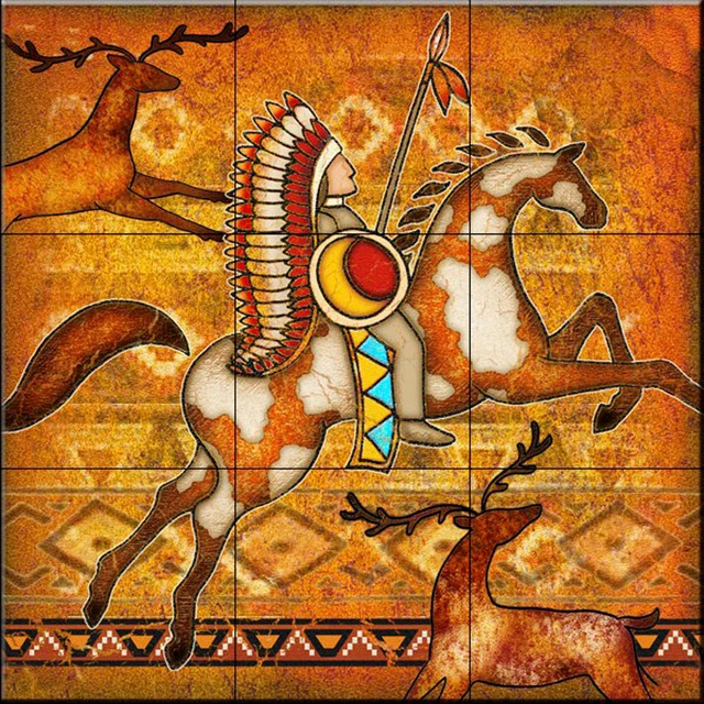 The Tile Mural Store (USA) Tile Mural, Southwest Horse 1 By Dan Morris