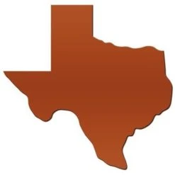 Blue Water Pool Mosaics Texas Ceramic Swimming Pool Mosaic 6", Burnt Orange