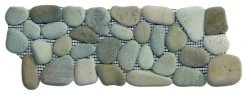Faber Cnk Stone Sea Green Pebble Tile Border