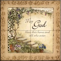 The Tile Mural Store (USA) Tile Mural, Bless This Home By Charlene Olson