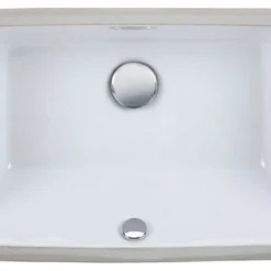 Elk Home Undermount Sink, 20" Rectangular Vitreous China, White
