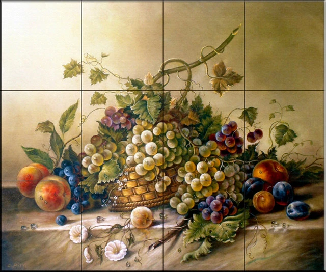 The Tile Mural Store (USA) Tile Mural, Fruit Bouquet Ii By Corrado Pila