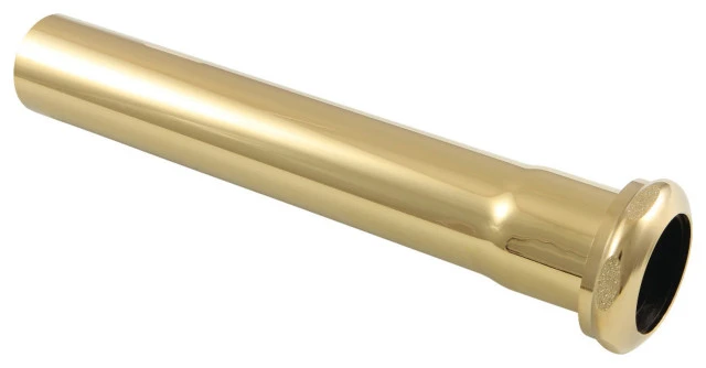 Fauceture EVP1002 Century 8" X 1-1/4 "O.D Slip Joint Brass Extension Tube, Polished Brass