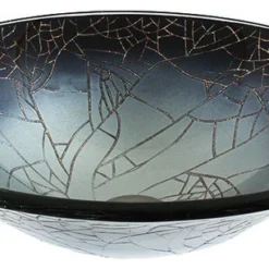 Dawn Kitchen & Bath Products, Inc Dawn Tempered Glass Handmade Vessel Sink-Round Shape