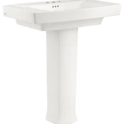 American Standard Brands American Standard 328.4 Townsend 30" Fireclay Pedestal Bathroom Sink, White