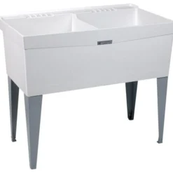 E. L. Mustee & Sons, Inc. Mustee, Bathroom Sink, 4"x24"x34"