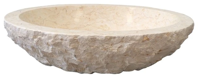 Barclay Butera Interiors Bonette Oval Chiseled Marble