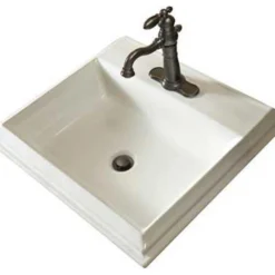 Mansfield Plumbing Products Mansfield Brentwood White 8" Center Drop, Lavatory Model 254-8-WHT