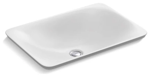 Kohler Carillon Rectangle Wading Pool Bathroom Sink, White